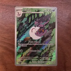 Pokemon TCG Arbok 176/162 Temporal Forces Illustration Rare Card NM Condition - Image 1