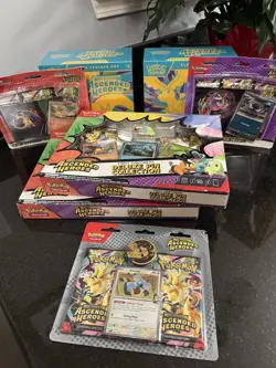 Pokemon TCG Ascended Heroes ETB Elite Trainer Box Tech Sticker Pin Collection - Image 1