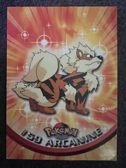 Arcanine #59 1999 TV Animation Edition Non Holo Black Logo Topps Pokemon NM - Image 1