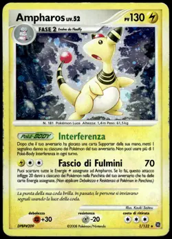 Ampharos (DP Secret Wonders) 1/132 Rare Deck Exclusives Pokemon DMG - Image 1
