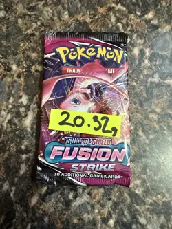 🔥Heavy 20.32🔥 Pokemon Fusion Strike Booster Pack Sealed - Image 2