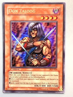 yugioh Don Zaloog PGD-029 1st Edition Ultra Rare near mint - Image 1
