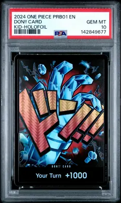 2024 ONE PIECE PRB01-PREM BOOSTER -ONE PIECE CARD THE BEST- DON!! CARD PSA 10 - Image 1