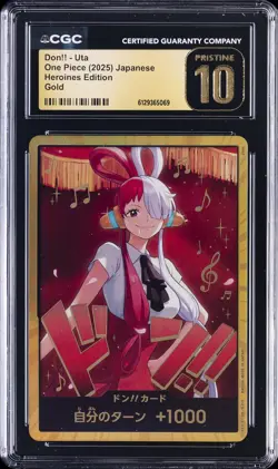 2025 ONE PIECE JAPANESE HEROINES EDITION GOLD DON!! UTA CGC 10 PRISTINE - Image 1