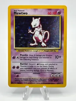 Mewtwo 10/102 Holo - Base Set - Pokemon Card - Image 1