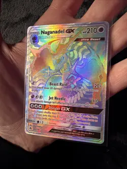 Pokemon Card Naganadel GX 134/131 SM Forbidden Light Secret Rare Near Mint - Image 3