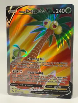 Alolan Exeggutor V 071/078 Pokemon Go Holo Pokemon Card - Image 1