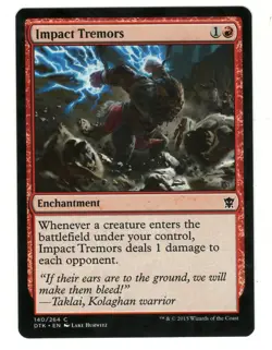 MTG Impact Tremors Dragons of Tarkir Magic The Gathering Card TCG - Image 1