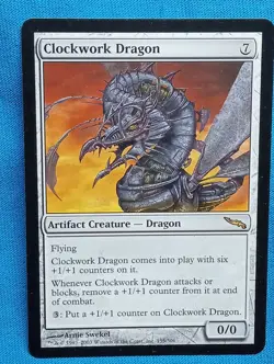 Magic the Gathering Cards - Clockwork Dragon - Mirrodin **Near Mint** - Image 1