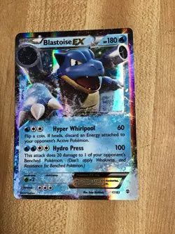 Pokemon TCG Blastoise-EX Holo Card 17/83 Ultra Rare EX Generations - Image 1