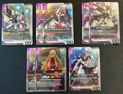 Gundam GD03 Card Lot Common/Uncommon/Rare/Resource + 23 Foils Unplayed - Image 2