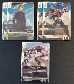 Gundam GD03 Card Lot Common/Uncommon/Rare/Resource + 23 Foils Unplayed - Image 3