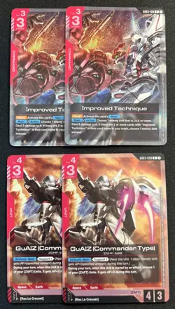 Gundam GD03 Card Lot Common/Uncommon/Rare/Resource + 23 Foils Unplayed - Image 5