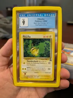 Pokemon Pikachu #27 'Bumblebee' Black Star Promo Card CGC 9 Mint Blue Label! PSA - Image 1