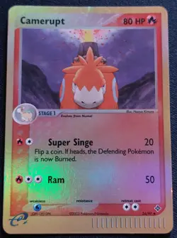 Camerupt 24/97 Reverse Holo Uncommon EX Dragon Pokemon Card Vintage 2003 hp - Image 1