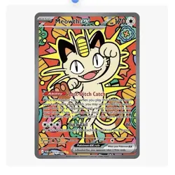 Meowth ex 121/088 ME03 Perfect Order EX Holofoil English Pokemon Card - Image 1