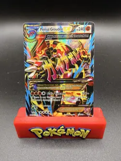 Primal Groudon EX 151/160 Primal Clash Ultra Rare MP/HP Full Art Pokemon Card - Image 1