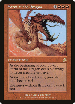 Form of the Dragon #93 (MP) Scourge SCG Magic MTG - Image 1