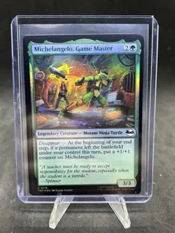 Michelangelo, Game Master - 118 - MTG: Teenage Mutant Ninja Turtles - Foil - Image 1