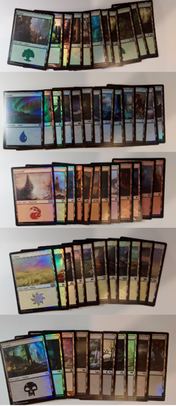 Magic The Gathering 150 Foil Lands Bundle Basic, Dual, and Full Art! - Image 2