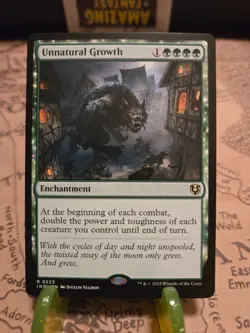MTG Unnatural Growth Innistrad Remastered Regular Rare NM - Image 1