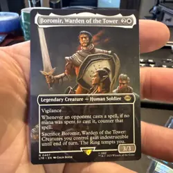 Boromir, Warden of the Tower (Borderless) Lord of the Rings 407 NM Regular - Image 1
