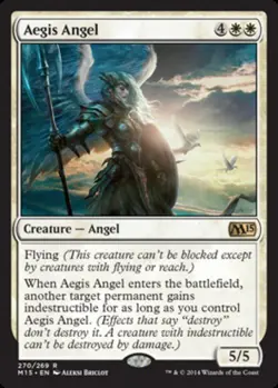1 x Aegis Angel - Magic 2015 - Light Play - MTG - Image 1