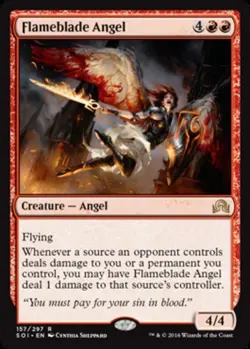 1 x Flameblade Angel - Shadows Over Innistrad - NM-Mint - MTG - Image 1