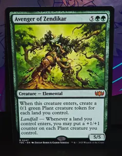 magic the gathering - Avenger of Zendikar - Creature - Elemental - Mythic -Green - Image 1