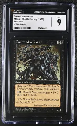 MTG Magic The Gathering Dauthi Mercenary Tempest 1997 CGC 9 TOP POP - Image 1