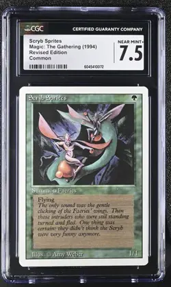 MTG Magic The Gathering Scryb Sprites 1994 Revised Edition CGC 7.5 - Image 1