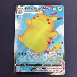 Pokemon TCG Surfing Pikachu VMAX 009/025 Celebrations Holo Near Mint - Image 1