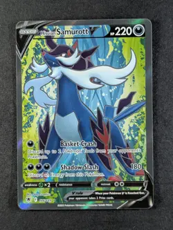 2022 Pokemon HISUIAN SAMUROTT V #176/189 Astral Radiance Ultra Rare English - Image 1