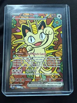 Meowth ex 121/088 ENGLISH Special Illustration Rare - Perfect Order SIR Pokemon - Image 1