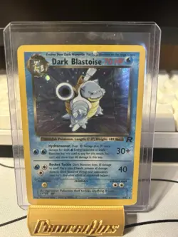 Pokemon Dark Blastoise Holo 70 HP 3/82 Team Rocket Stage 2 English Card - DMG - Image 1