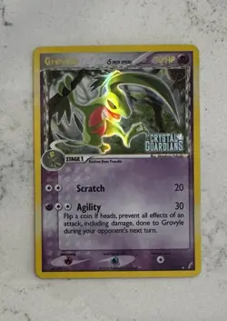 Pokemon Grovyle 19/100 Crystal Guardians Reverse Holo Stamped - Image 1