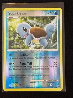 Squirtle 112/132 | 2007 Pokemon Secret Wonders Reverse Holo | LP Lightly Played - Image 1