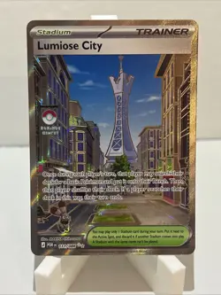 Pokemon Lumiose City 111/088 Full Art Holo Secret Rare Trainer Stadium English - Image 1