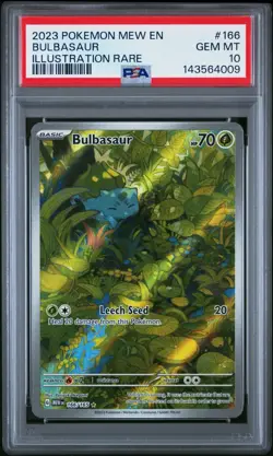 PSA 10 Bulbasaur Illustration Rare Holo 166/165 Scarlet & Violet 151 - Pokemon - Image 1