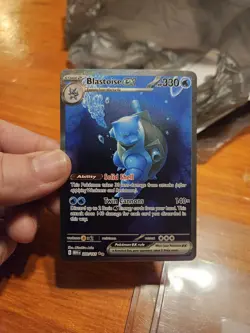 🔥Pokemon TCG Blastoise ex 200/165 Scarlet & Violet 151 Holo MINT PACK FRESH 🔥 - Image 1