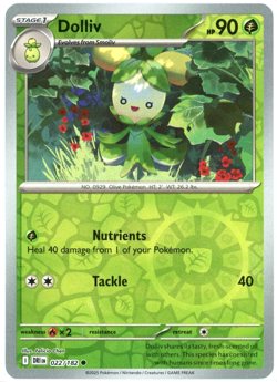 Dolliv (Reverse Holo) - 022/182 - Destined Rivals - NM/M - Pokemon - Image 1