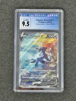 Hisuian Samurott V Pokemon (2023) Crown Zenith- GG51/GG70 CGC Gem Mint Old Label - Image 1