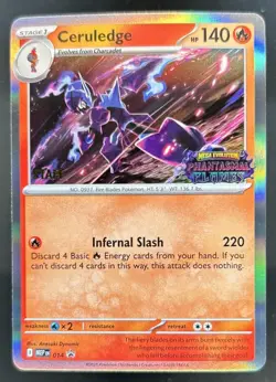 2025 Pokemon Mega Evolution Ceruledge Staff Promo #014 - Image 1