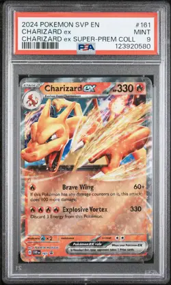 2024 POKEMON SVP EN-SV BLACK STAR PROMO #161 CHARIZARD EX PSA 9 - Image 1
