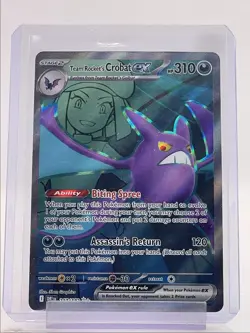 TEAM ROCKET'S CROBAT EX 2025 POKEMON DESTINED RIVALS ULTRA RARE 217 Q3384 - Image 1