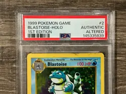 Pokemon Blastoise 002/102 Base Set 1st Edition Holo PSA Authentic Altered - Image 4