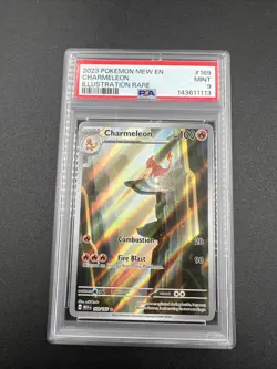Pokemon Charmeleon Illustration Rare Holo Scarlet & Violet 151 169/165 PSA 9 - Image 1