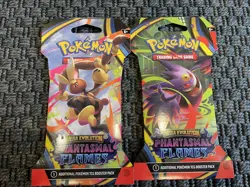 Pokemon Mega Evolution Phantasmal Flames Booster Pack Art Set 4 Pack SEALED - Image 3