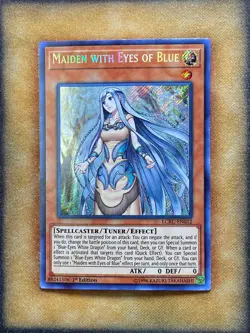 Yugioh Maiden with Eyes of Blue LCKC-EN012 Secret Rare 1st Ed NM - Image 1