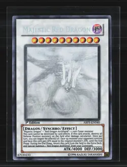 Yu-Gi-Oh! Majestic Red Dragon 1st Edition Ghost Rare #ABPF-EN040 - Image 1